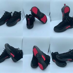 Jordan 12 black and pink